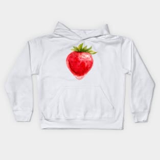 Strawberry Food Art Kids Hoodie